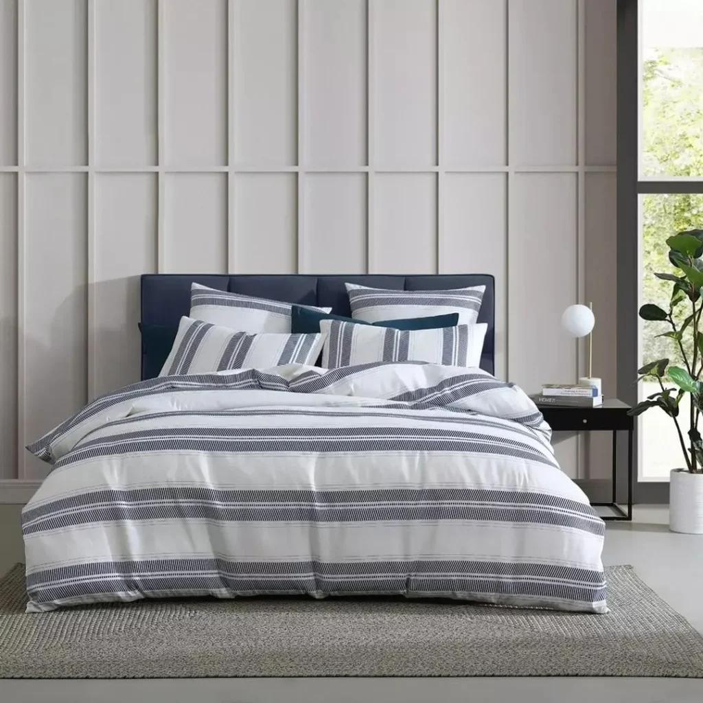 Classic Navy and White Stripes for a Crisp Look