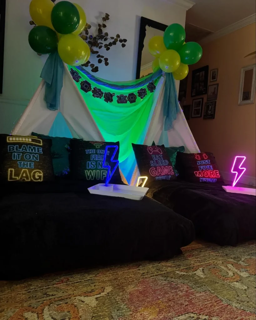 Space Theme with Glow-in-the-Dark Stars