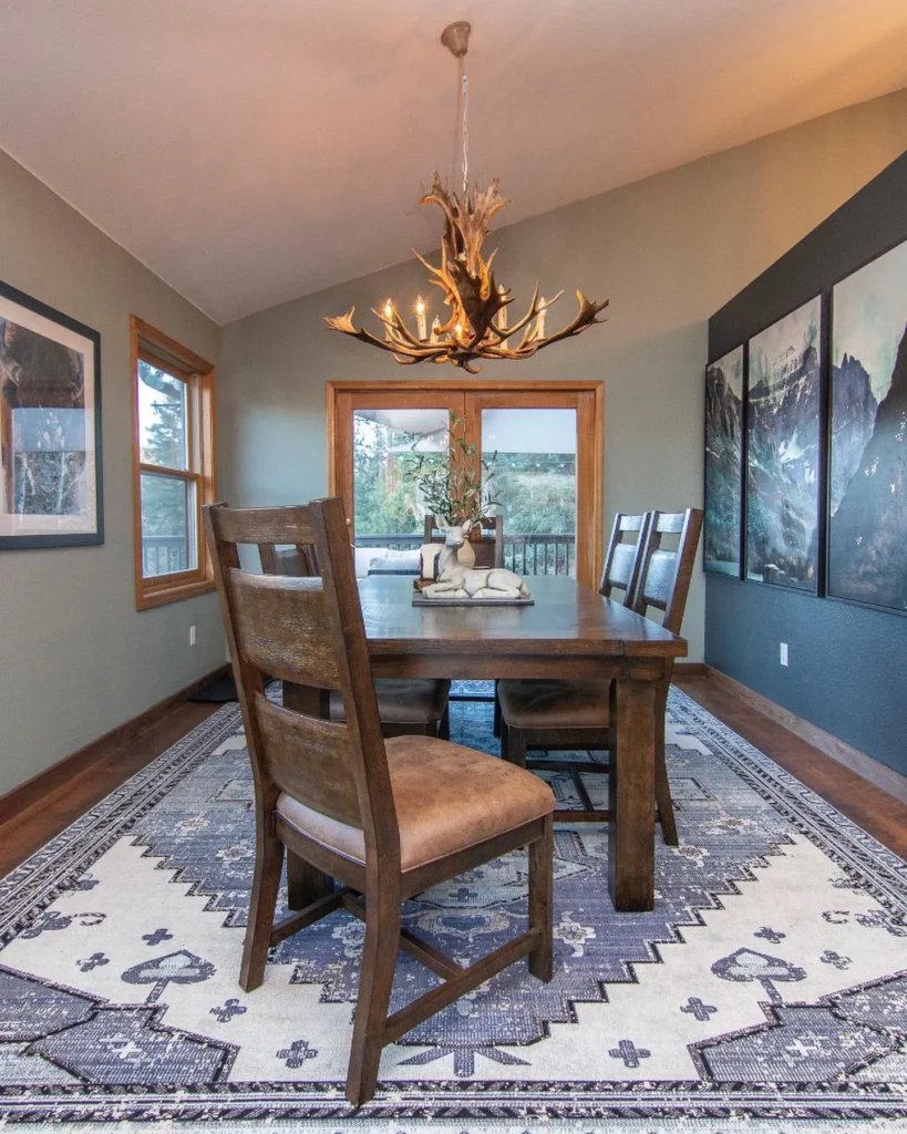 Rustic Elegance with Antler Decor