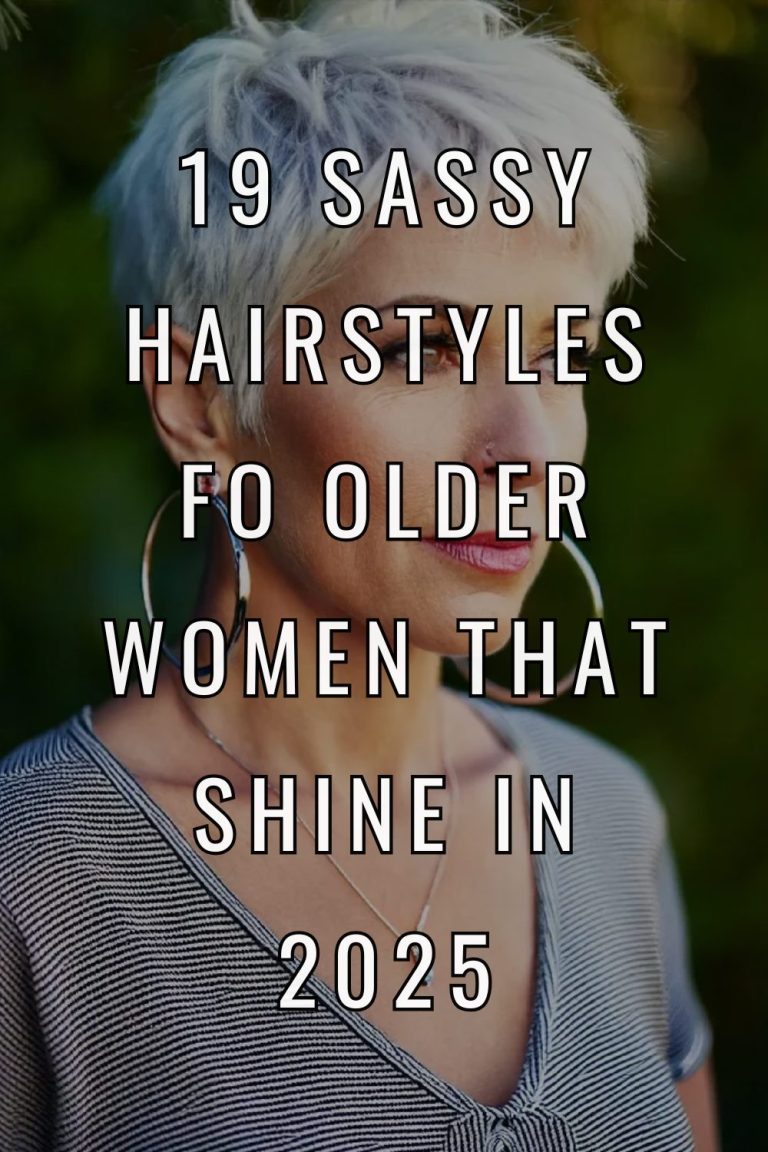 19 Sassy Hair Older Women Hairstyles for 2025