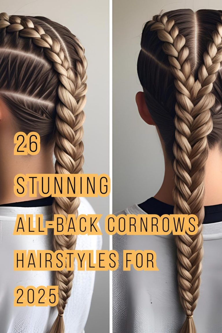 26 All-Back Cornrows Hairstyles Ideas 2025