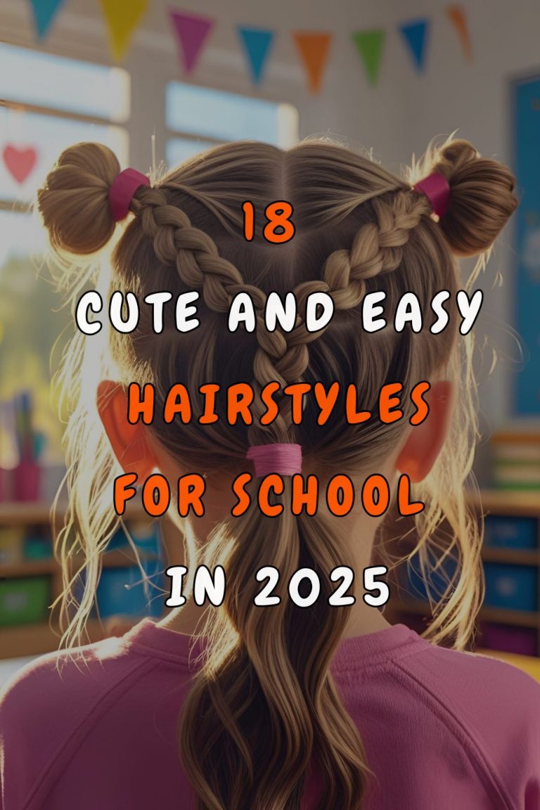 18 Cute and Easy Hairstyles for School in 2025