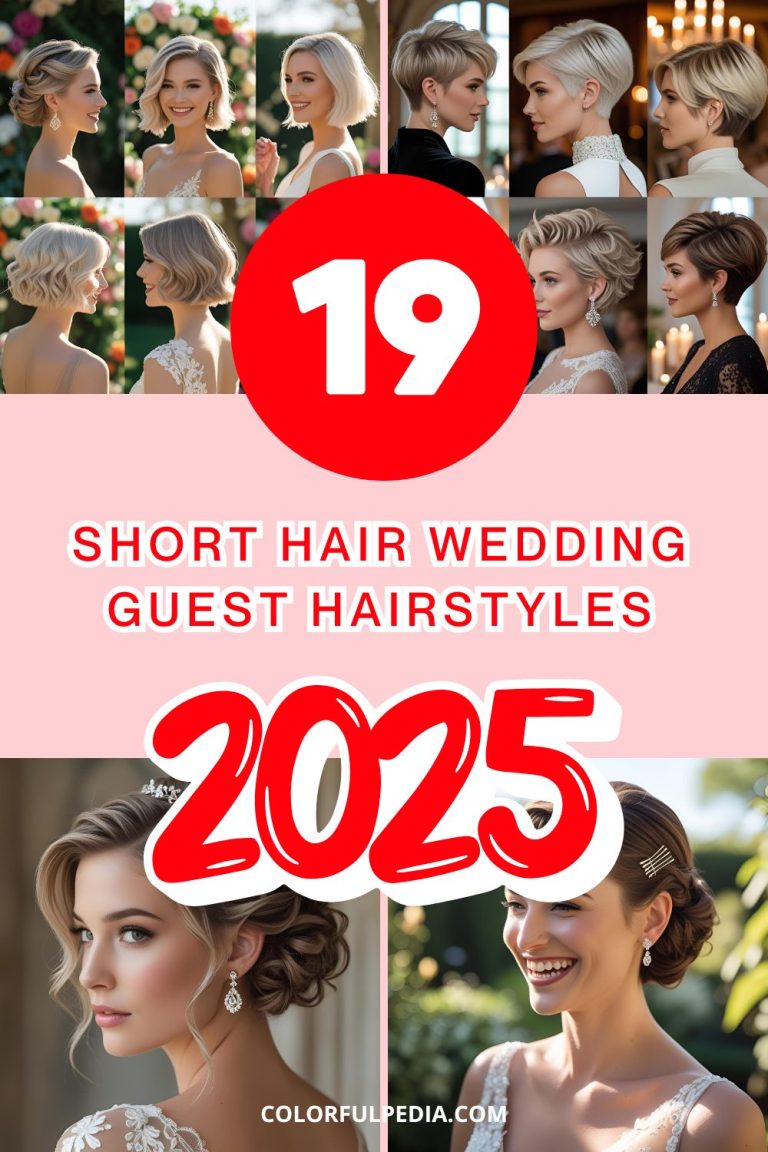 19 Short Hair Wedding Guest Hairstyles 2025