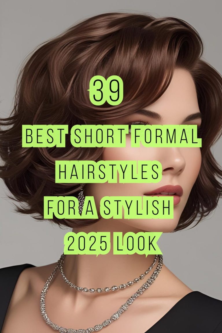 39 Best Short Formal Hairstyles for a Stylish 2025 Look